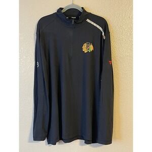 Men's 2XL NWOT Chicago Blackhawks Fanatics Authentic Pro Clutch 1/4 Zip Jacket